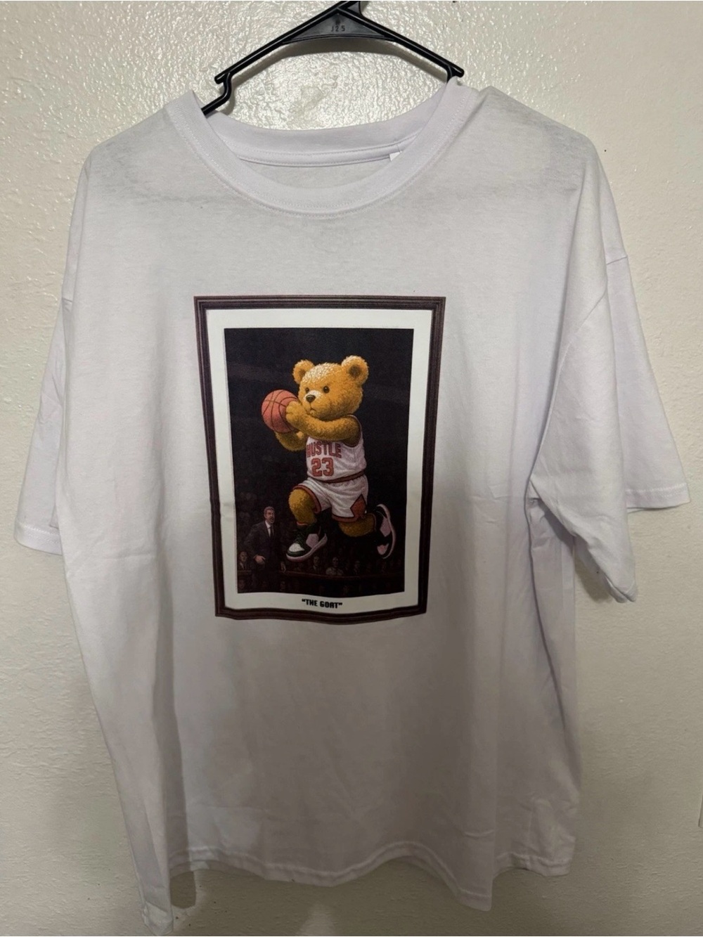 Jordan 23 & Phil Jackson Teddy Bear O.G. Hustle Legend Men’s T-Shirt Large